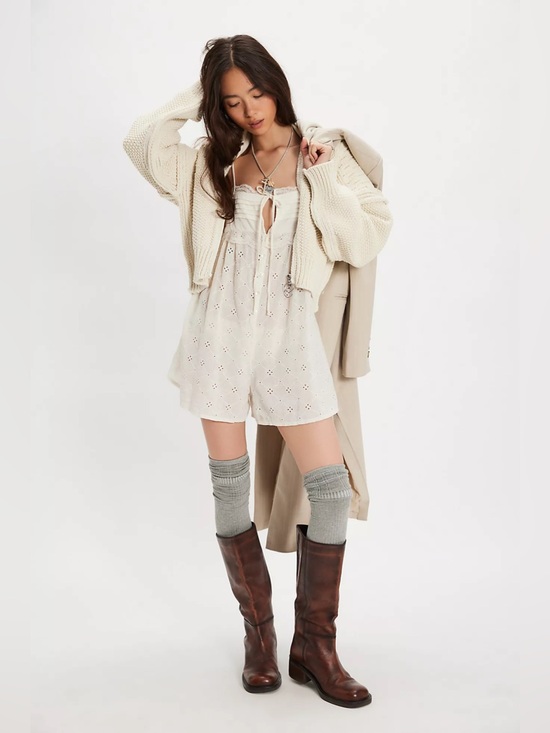 Free People Sweaters - We The Free Lil Lad Cardi Starch White